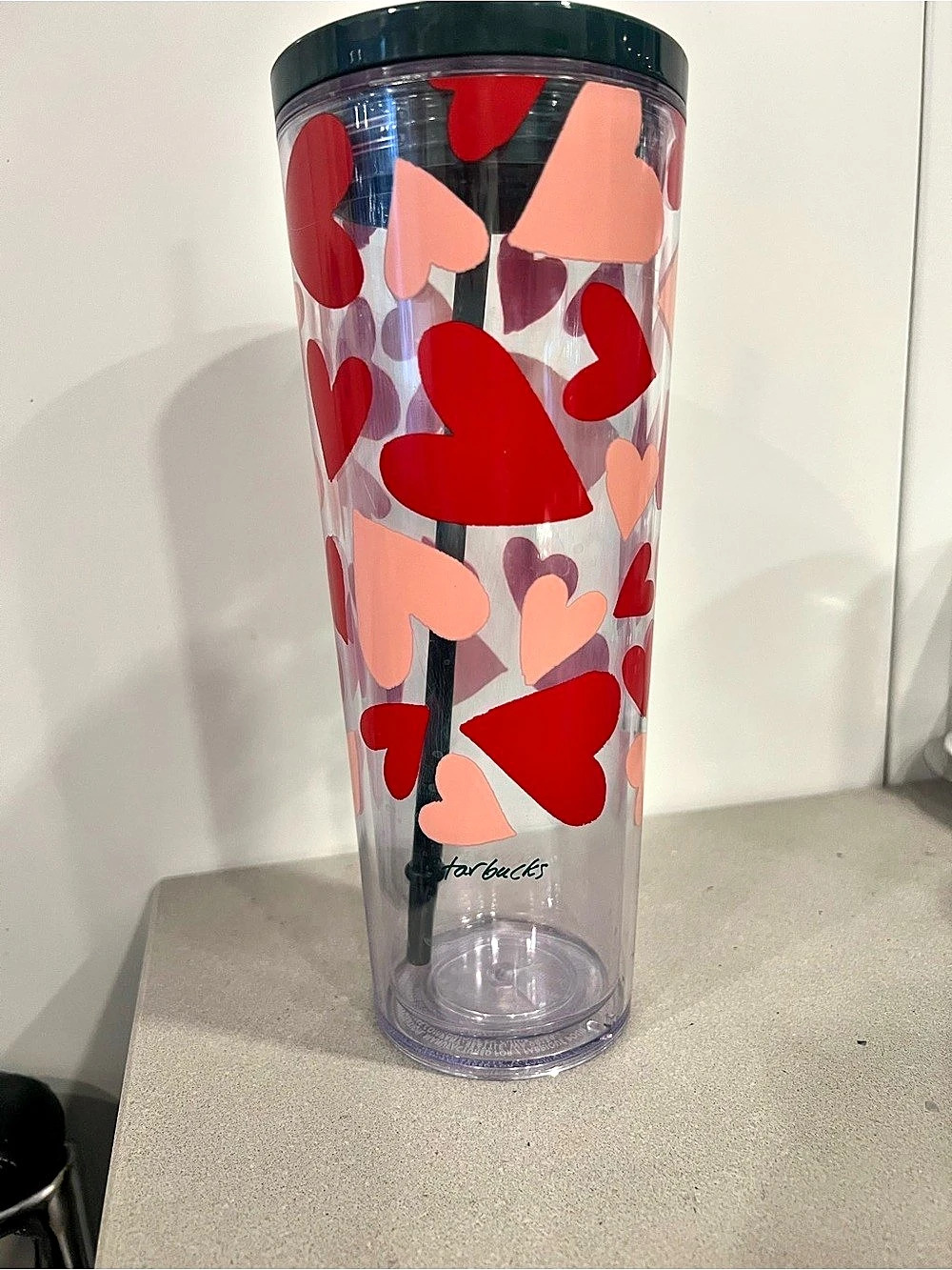 Starbucks Valentine's Day Cold Cup 24 fl oz